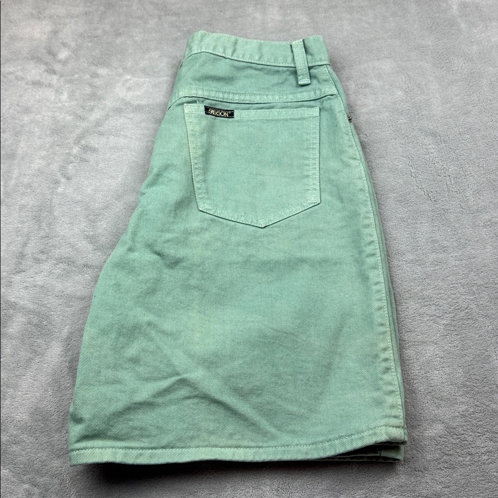 Vintage Sasson High Waisted Green Shorts